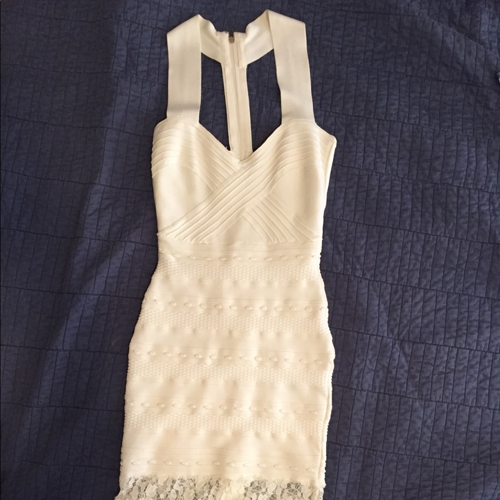 Marciano bodycon dress (White) size S